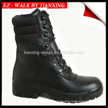 Military boots with genuine leather and rubber outsole